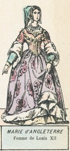 Englannin Maria, Ludvig XII:n vaimo (värikaiverrus) tekijältä French School