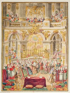 Ranskan Dauphinin (tuleva Louis XVI) häät arkkiherttuatar Marie-Antoinetten kanssa Versailles