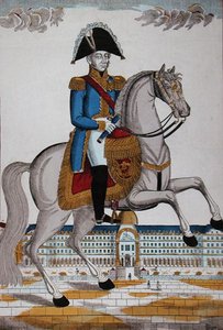 Ranskan marsalkka paraatipuvussa (väri litho) tekijältä French School