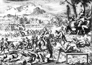 Verilöyly Irlannissa vuonna 1644, noin 1685 tekijältä French School