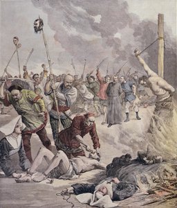 Teurastukset Kiinassa, Le Petit Journal, 1891 tekijältä French School