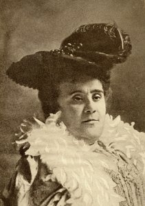 Matilde Serao (1856-1927) (litho) tekijältä French School