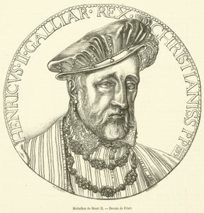 Medallion de Henri II (kaiverrus) tekijältä French School