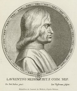 Medaillon de Laurent de Medici (kaiverrus) tekijältä French School