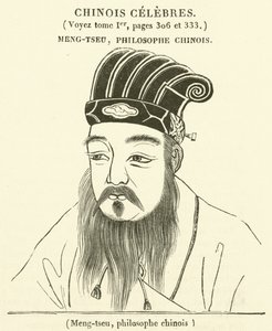 Meng-tzu, kiinalainen filosofi (kaiverrus) tekijältä French School