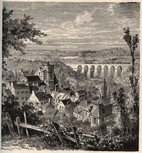 Meudon - Hauts-de-Seinen departementti - kaiverrus "" PATRIE" - KUVAUS PECTURESSE DE LA FRANCE FI LUCIEN HUARDIN 6 VOLUUT - 1800-luvun loppu tekijältä French School