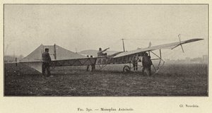 Monoplan Antoinette (kaiverrus) tekijältä French School