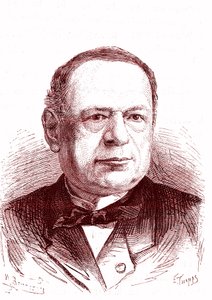 Moritz Hermann Von Jacobi (1801-1874), venäläinen insinööri ja fyysikko (galvanointi, sähkömoottorit). Kaiverrus 1867 tekijältä French School