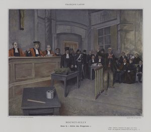 Mounet-Sully "Greve des Forgeronsissa" (väri litho) tekijältä French School