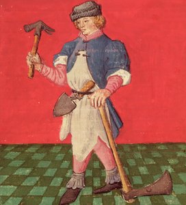 Ms.3066 fol.42 v The Seppä, Jacques de Cessolesin teoksesta Le Livre des Echecs Moralises tekijältä French School