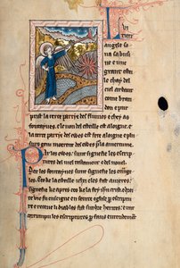 Ms65 f29r, Commentary on the Apocalypse of St John, 1200-luvun loppu (kynä ja muste ja tempera perunakalvolla) tekijältä French School