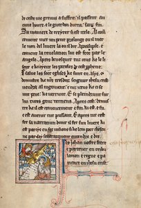 Ms65 f3r, Commentary on the Apocalypse of St John, 1200-luvun loppu (kynä & muste ja tempera perunakalvolla) tekijältä French School