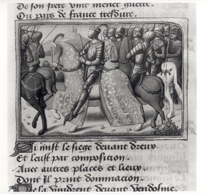 Ms.Fr.5054 fol.26 r Charles VII (1403-1461) ja Jeanne d