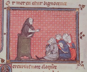 Ms 1044 fol.67 The Sermon, Ovide Moralisesta kirjoittanut Chretien Legouais tekijältä French School