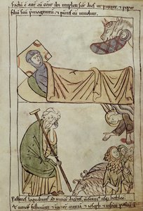 Ms 108 fol.168 Syntymä, Raamatusta tekijältä French School