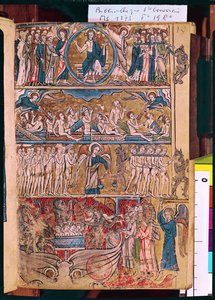 Ms 1273 f.19r The Last Judgement, psalterista tekijältä French School