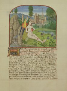 Ms 165 fol.31r The Soul Seated by Stream, lInstruction dun Jeune Prince, kirjoittanut Rene dAnjou, n.1465-68 tekijältä French School