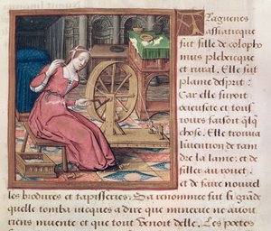 Ms 17 Arachne, Lifes of Famous Women, n. 1505 tekijältä French School