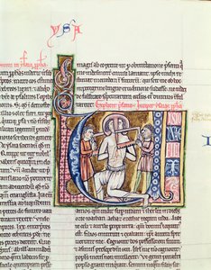 Ms 21 fol.98v Jesajan marttyyrikuolema, Raamatusta