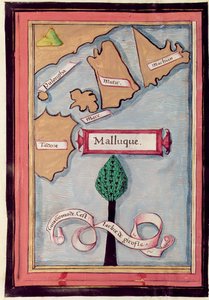 Ms 24224 Fol.73v Maustesaarten kartta Ferdinand Magellanin matkasta