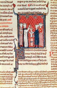 Ms 372 fol.161 Kastekohtaus, Decrets de Gratienista tekijältä French School