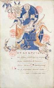 Ms 384 Christ in Glory, sivu Saint-Denis