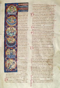 Ms 3 fol.4 The Six Days of the Creation, Pyhän Sulpiciuksen Bourges