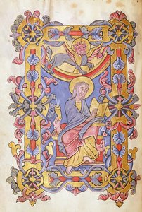 Ms 479 fol.53 St. Mark, The Gospels of the Abbaye de Cysoing tekijältä French School