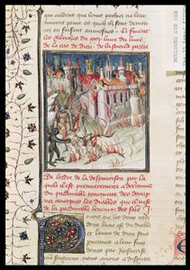 Ms 55 t.2 fol.290v Hell, Pyhän Augustinuksen Hippon teoksesta De Civitate Dei (354-430), kääntänyt Raoul de Presles, n. 1400-50 tekijältä French School