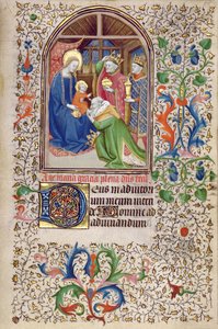 Ms 66 f.52r Adoration of the Magi, Amiens tekijältä French School