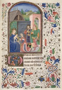 Ms Euing 4 f.49r The Wise Men, Glasgow Hoursista tekijältä French School