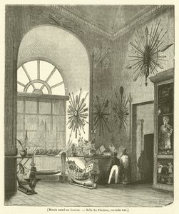 Louvren merimuseo, Salle La Perouse, toinen näkymä (kaiverrus) tekijältä French School