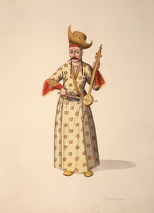 Muusikko, ottomaanien aika, 1700-luvun kolmas neljännes (wc paperilla) tekijältä French School