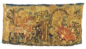 Mytologinen kuvakudosfragmentti, Strasbourg, n. 1470-1480 tekijältä French School