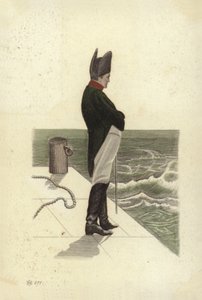 Napoleon I (värillinen litografia) tekijältä French School