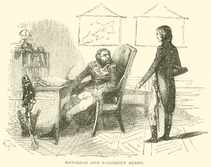 Napoleon ja presidentti Aubry (kaiverrus) tekijältä French School