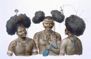 Uuden-Guinean alkuasukkaat, 1826 tekijältä French School