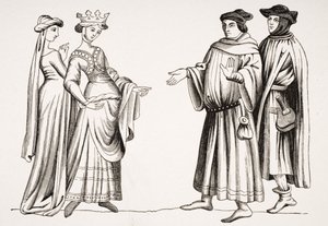 Noble Lady and Maid of Honor ja kaksi Burgesssia, 