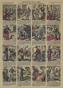 Mikään maan päällä ei kuole. Kaikki muuttuu (väri litho) tekijältä French School