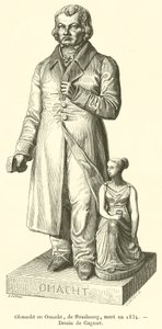 Ohmacht tai Omacht, Strasbourgista, kuoli vuonna 1834 (kaiverrus) tekijältä French School