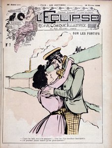 Linnoituksissa: paha poika (roisto) ja hänen tyttöystävänsä - couv. "" Pimennys"" 16/02/1899. tekijältä French School