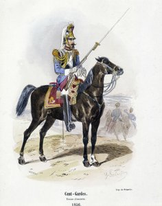 Sata - Vartijat: saattajaasu vuonna 1856 - A. Barbierin teoksessa "" Histoire de l