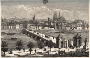 Orleans - Centre-Val de Loire - kaiverrus "La France illustree: maantiede, historia, tilastohallinto" V.A. Maltaanruskea. 1884 tekijältä French School