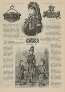 Sivu La Mode Illustreesta, 1885 tekijältä French School
