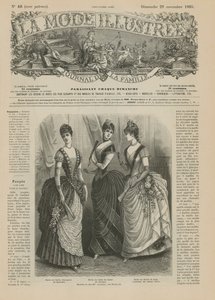 Sivu La Mode Illustreesta, 1885 tekijältä French School