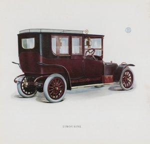 Sivu Panhard & Levassor -luettelosta (värilitho) tekijältä French School