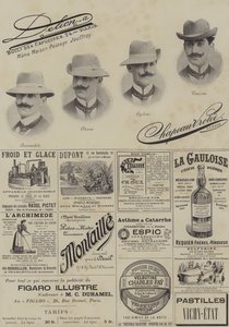 Le Figaro Illustren ilmoitussivu, joulukuu 1897 (kuvat) tekijältä French School