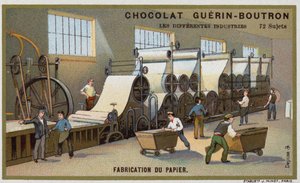 Paperinvalmistus (chromolitho) tekijältä French School