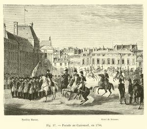 Paraati Carrouselissa vuonna 1796 tekijältä French School