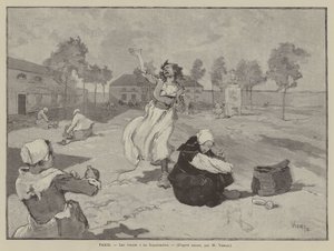 Pariisi, Les folles a la Salpetriere (kaiverrus). tekijältä French School